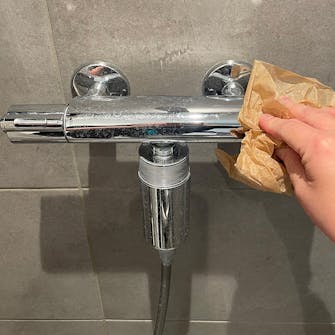 Kalk på blandare Ta bort kalk på blandare